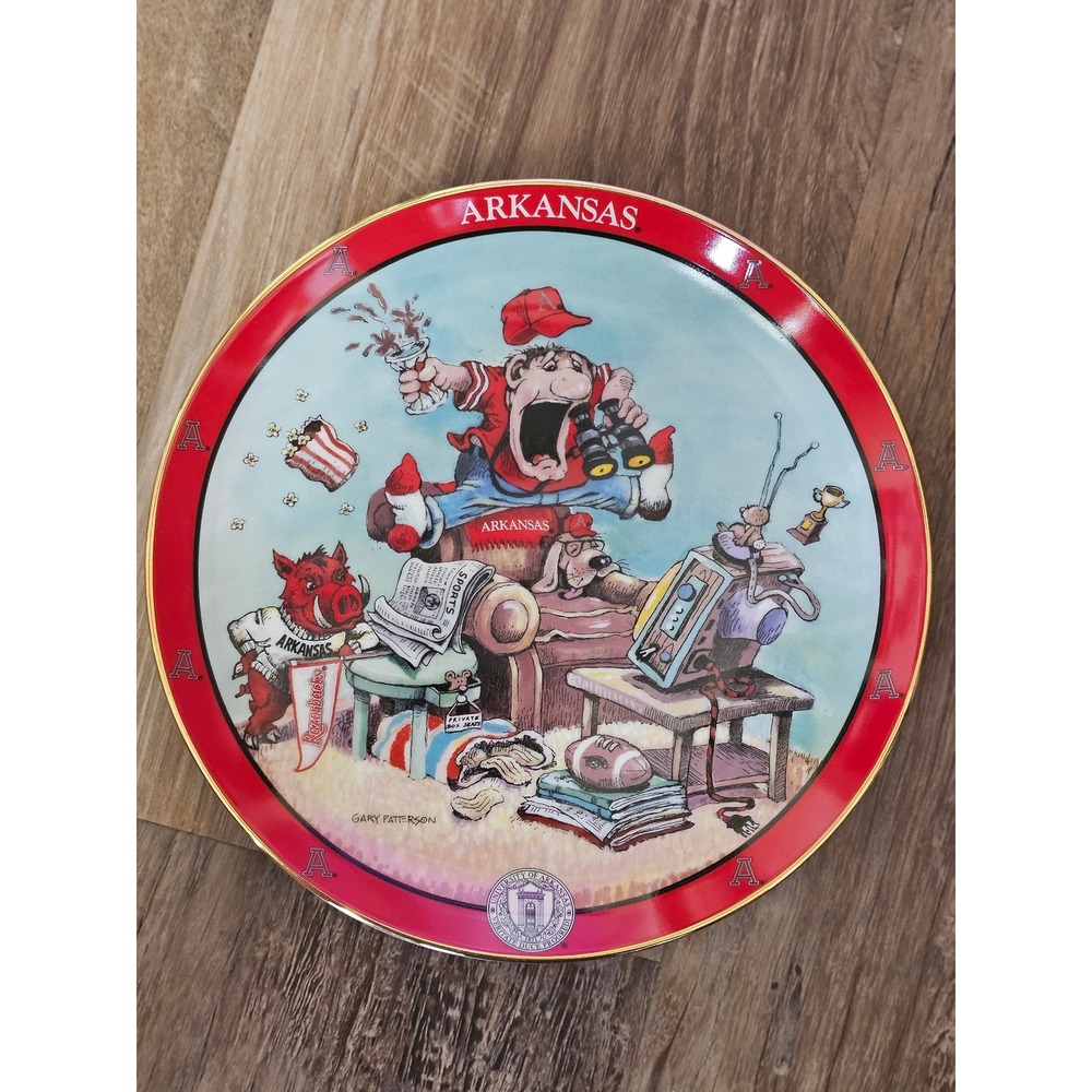 Danbury Mint Arkansas Fan Gary Patterson Collector Plate Limited Edition B1262